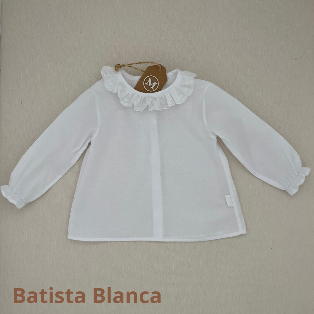 Camisa de batista blanca
