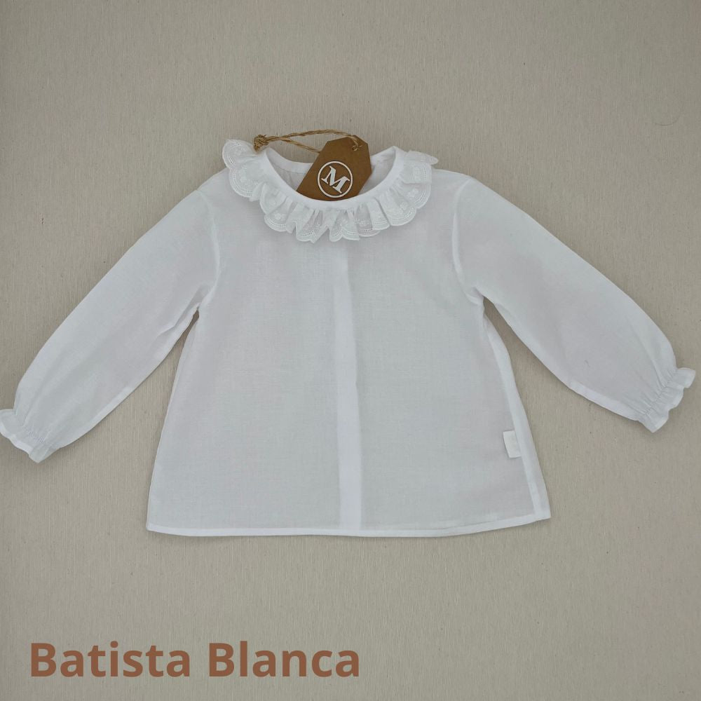 Camisa de batista blanca