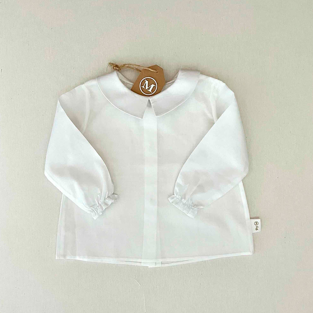 Camisa de batista marfil