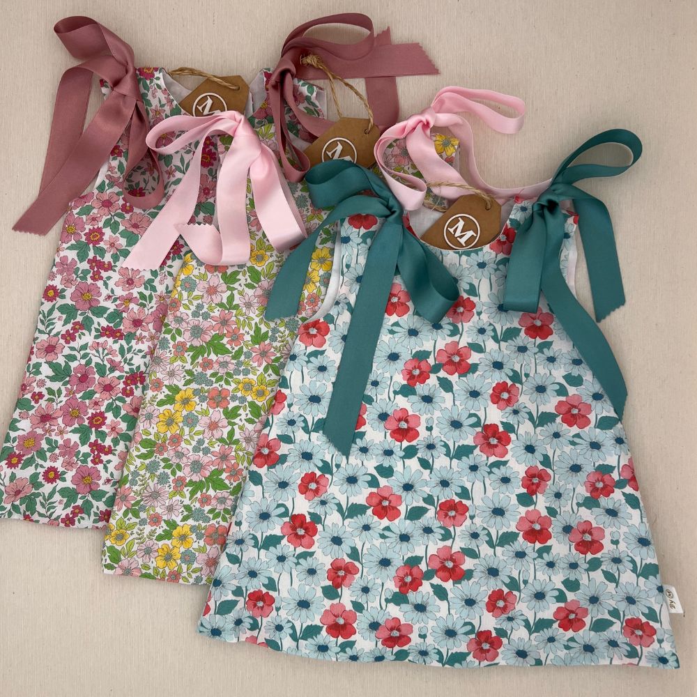 Vestido Trapecio con Lazos Primavera_Verano
