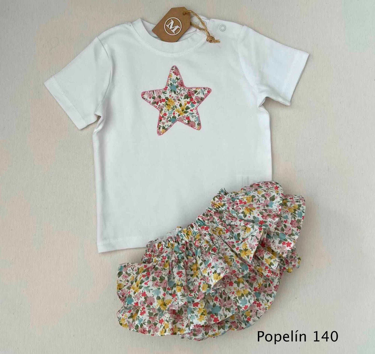 Conjunto de camiseta con dibujo