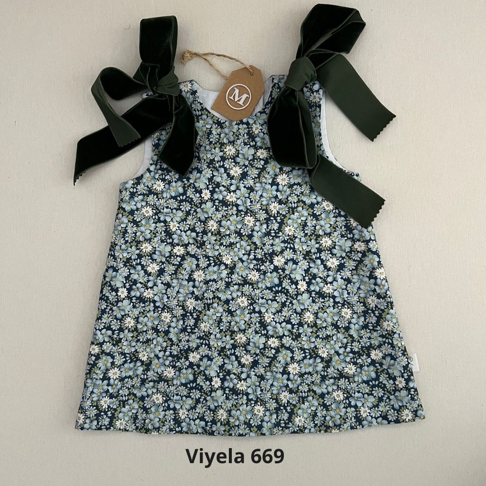 Vestido Trapecio con Lazos