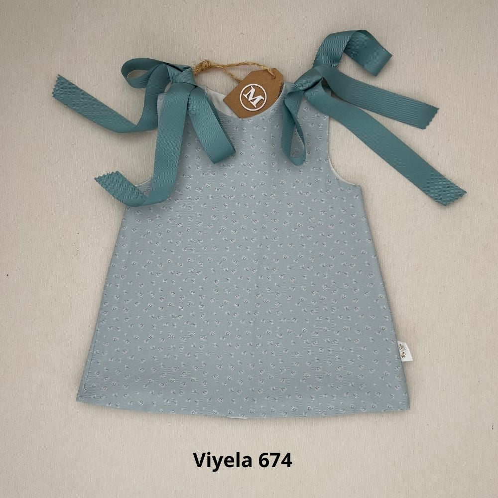 Vestido Trapecio con Lazos