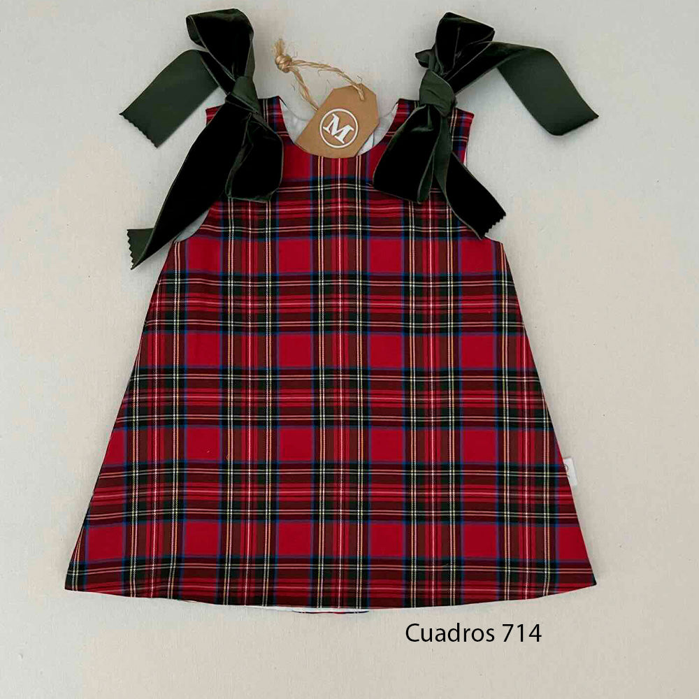 Vestido Trapecio con Lazos
