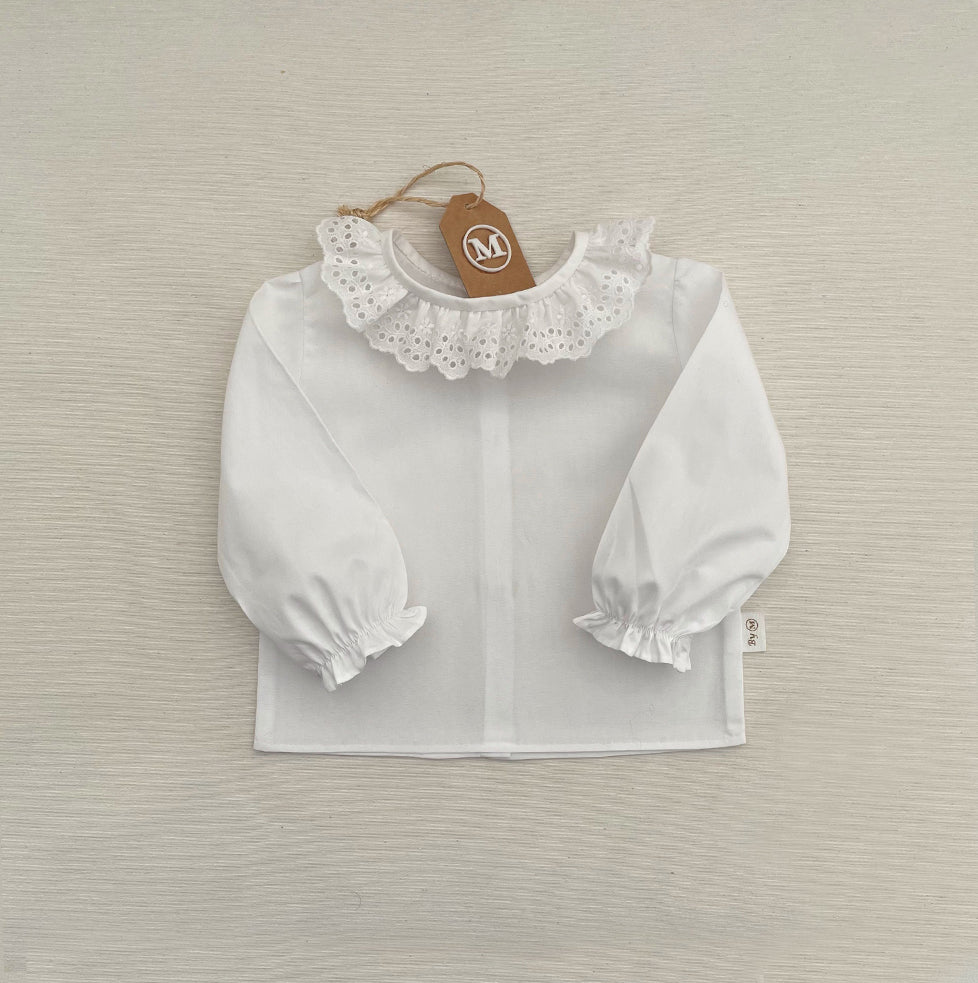Camisa de batista blanca