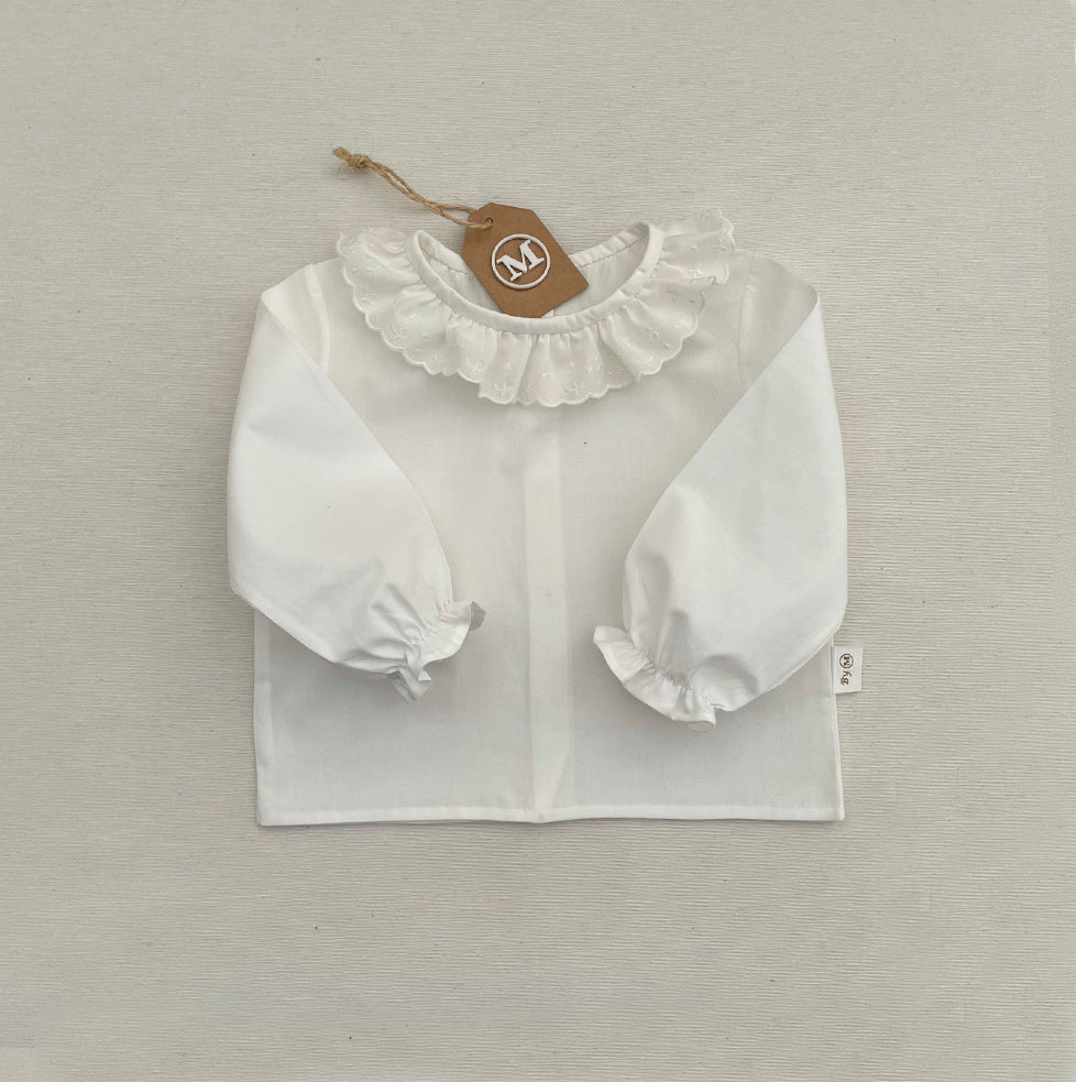 Camisa de batista marfil