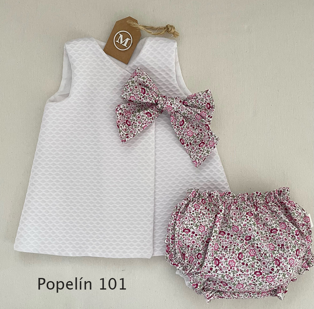 Conjunto Vestido Básico con Lazo
