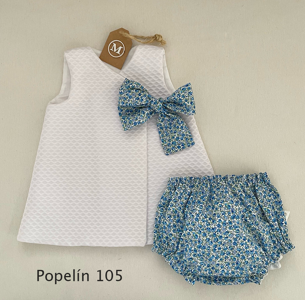 Conjunto Vestido Básico con Lazo