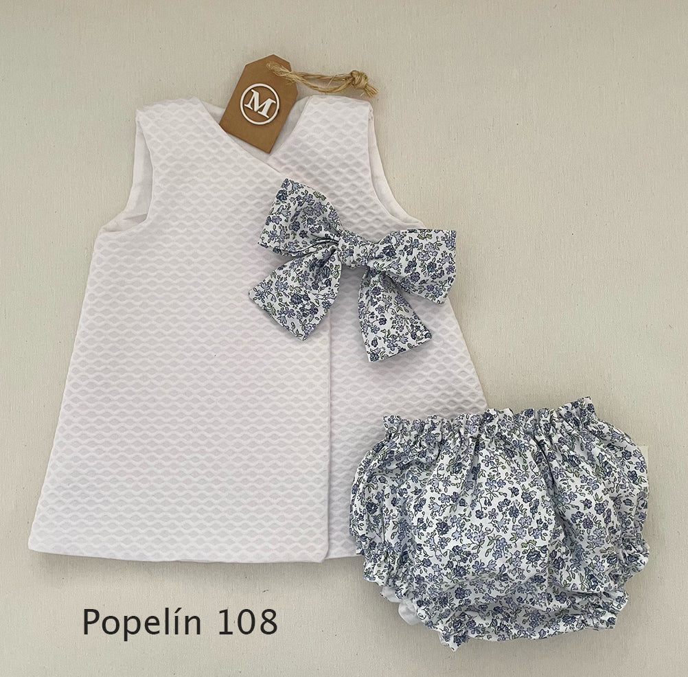 Conjunto Vestido Básico con Lazo