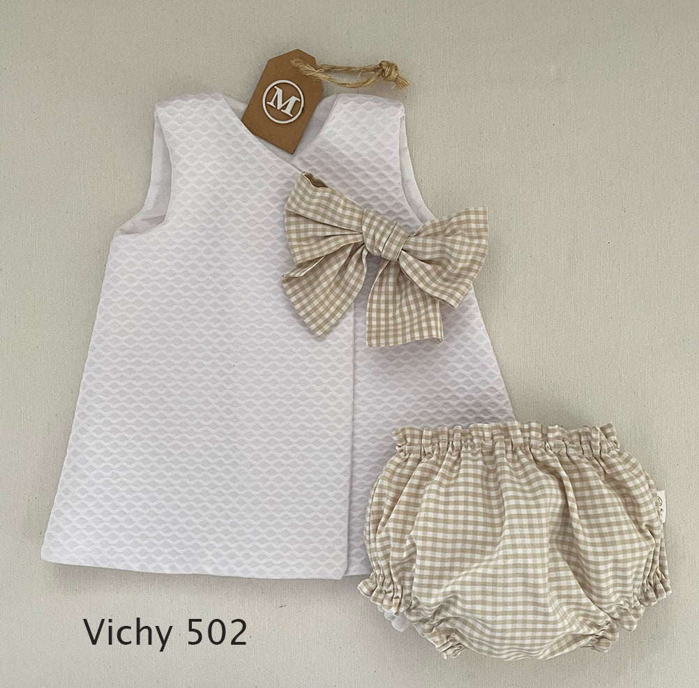Conjunto Vestido Básico con Lazo