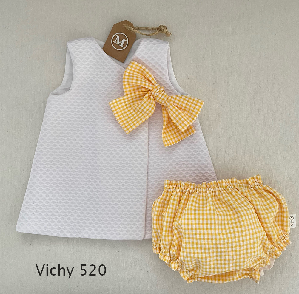 Conjunto Vestido Básico con Lazo