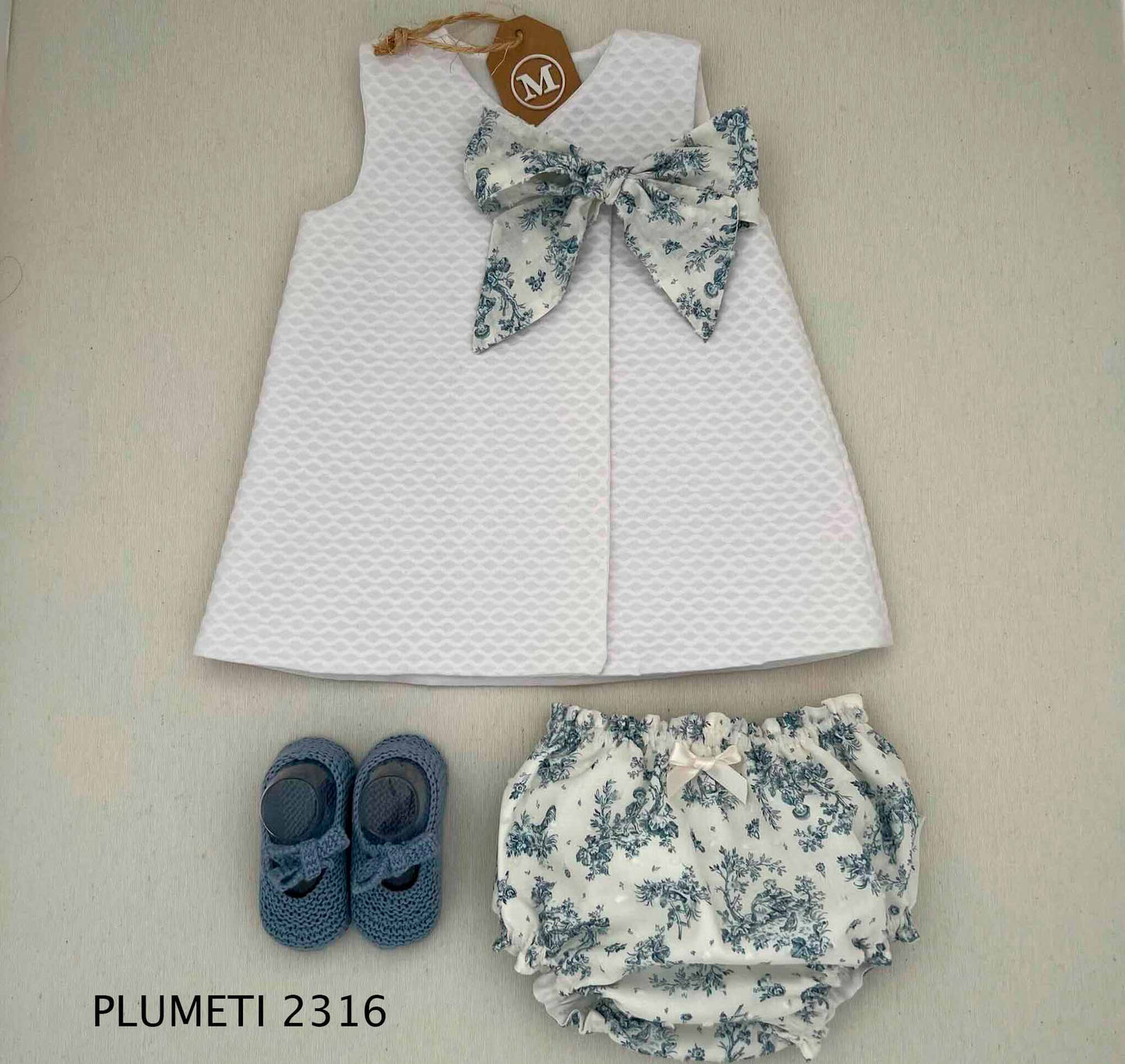 Conjunto Vestido Básico con Lazo