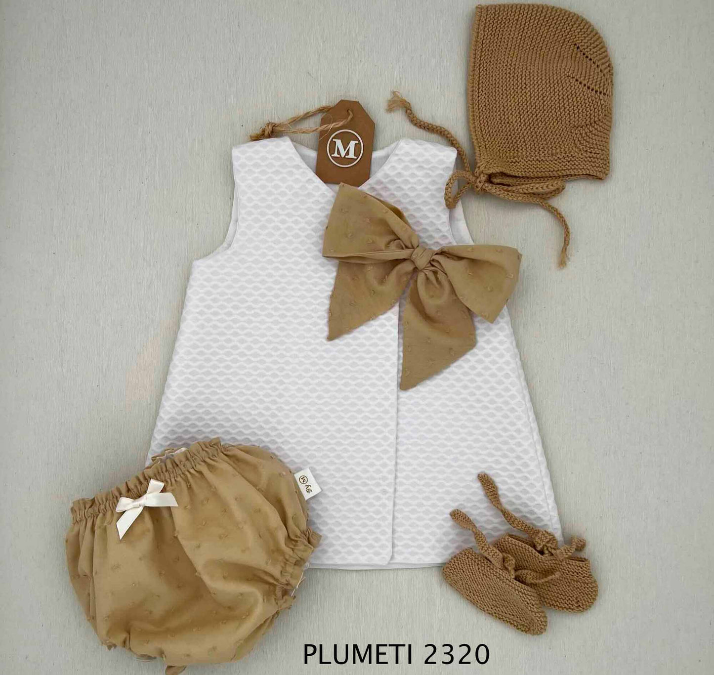 Conjunto Vestido Básico con Lazo