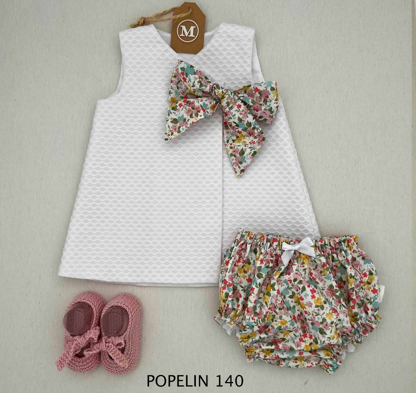 Conjunto Vestido Básico con Lazo