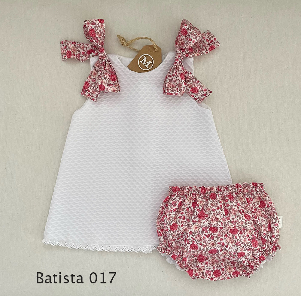 Conjunto Vestido de Piqué con Lazos