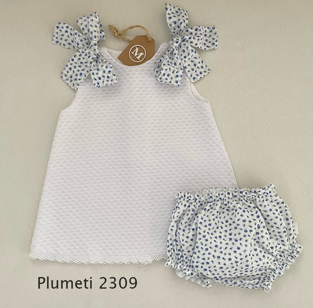 Conjunto Vestido de Piqué con Lazos