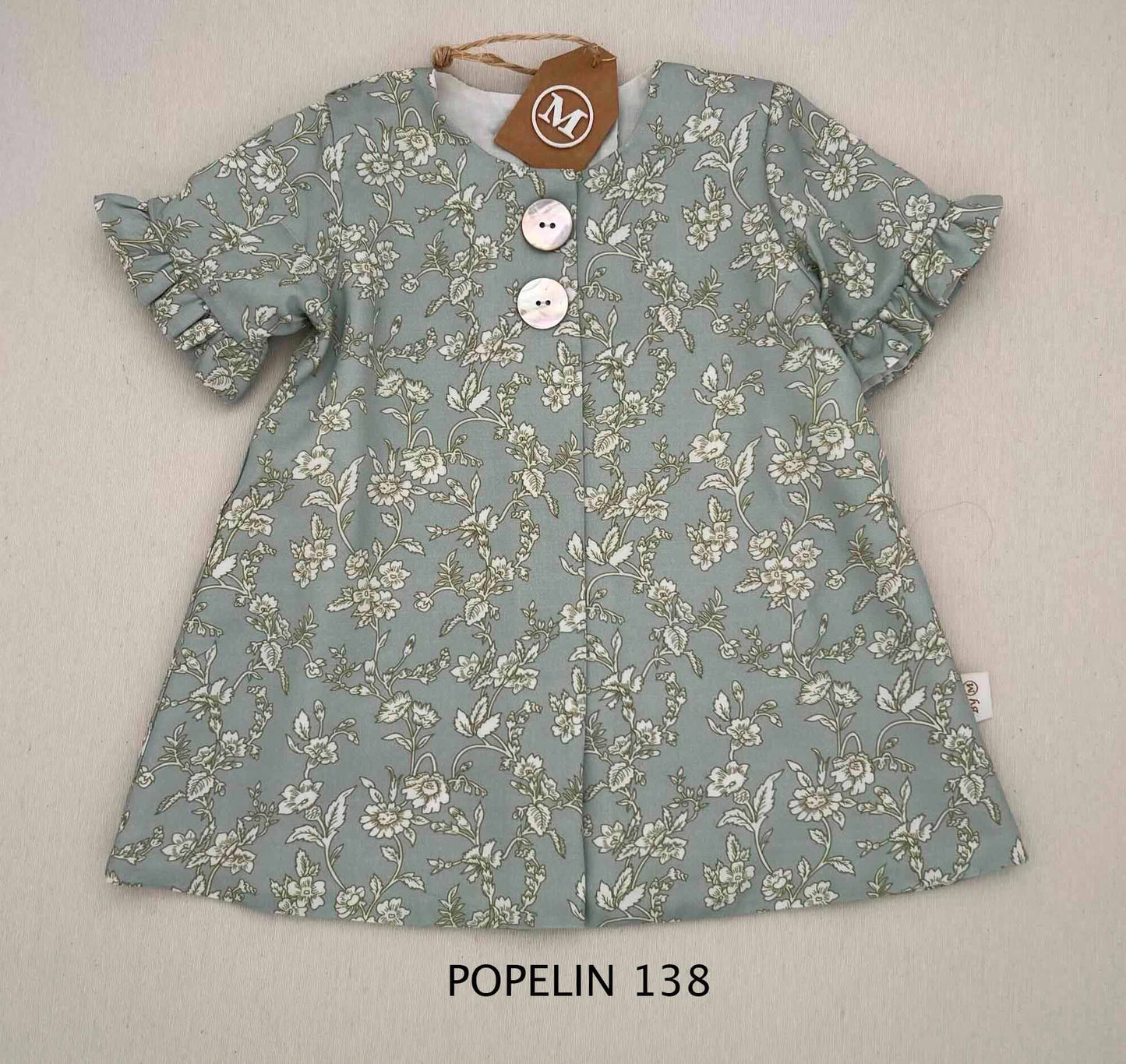 Vestido de Manga Corta Primavera_Verano