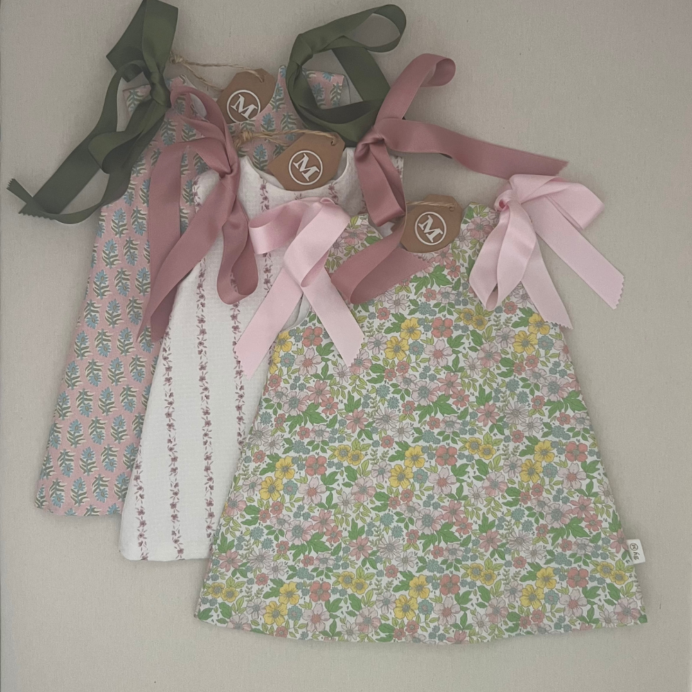 Vestido Trapecio con Lazos Primavera_Verano