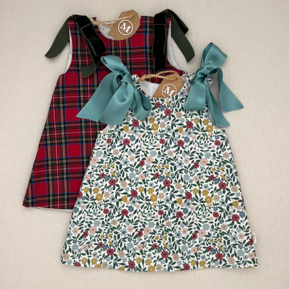 Vestido Trapecio con Lazos OI