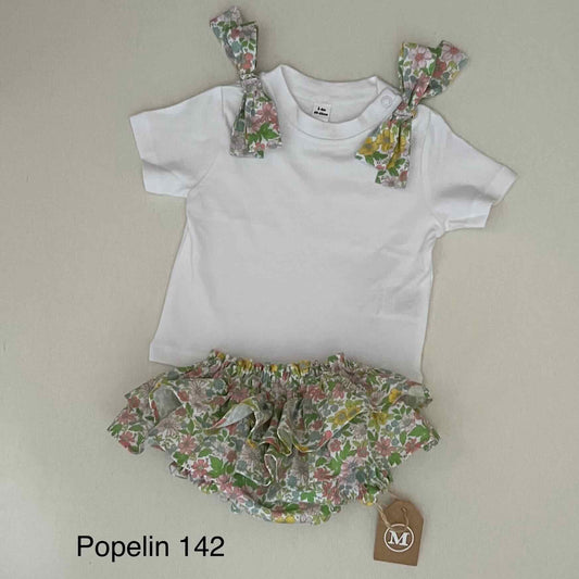 Conjunto de camiseta con lazos