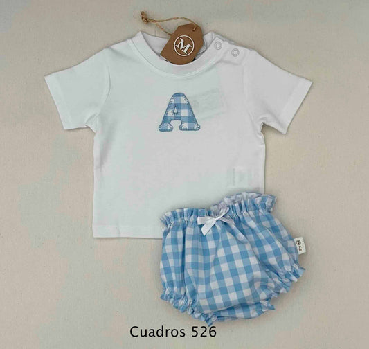 Conjunto de camiseta con letra