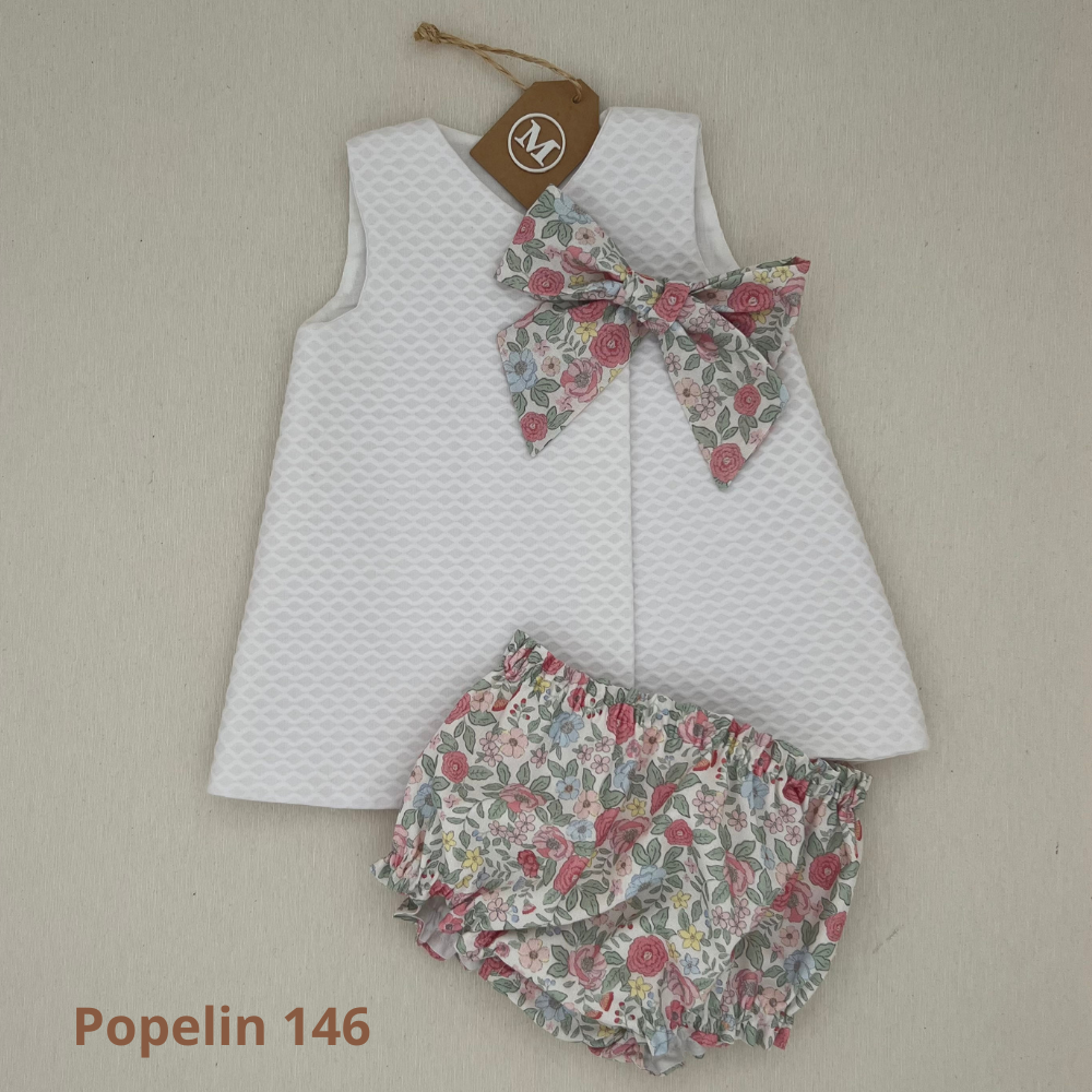 Conjunto Vestido Básico con Lazo