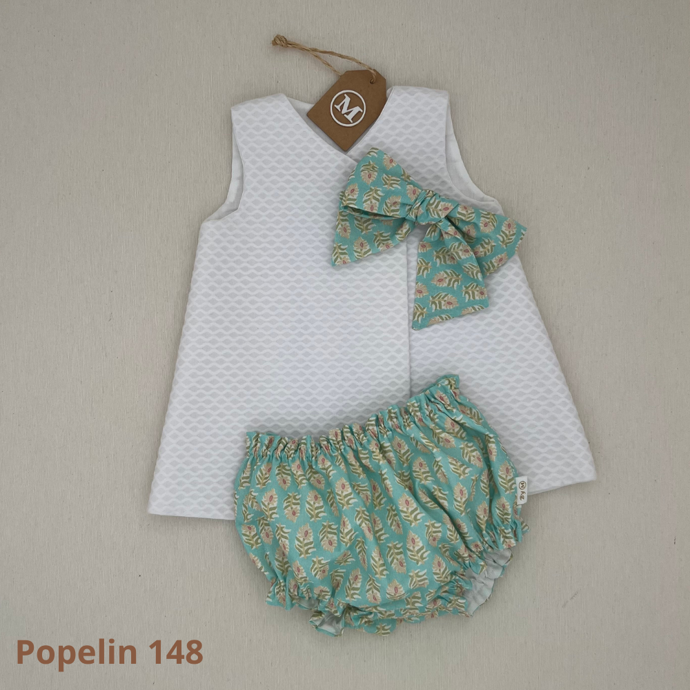 Conjunto Vestido Básico con Lazo