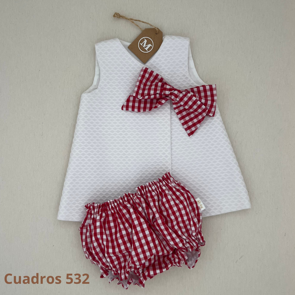 Conjunto Vestido Básico con Lazo