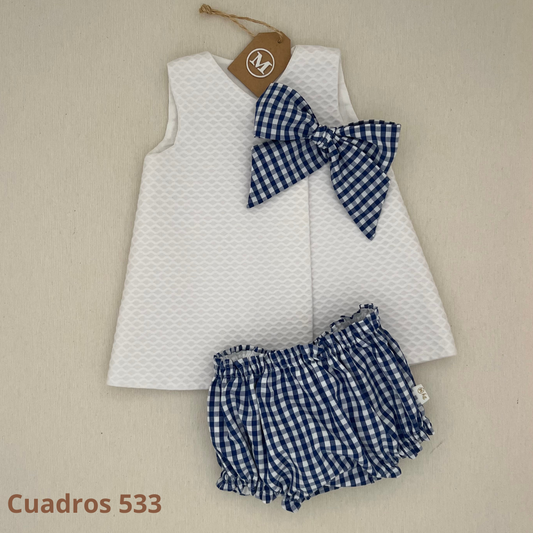 Conjunto Vestido Básico con Lazo