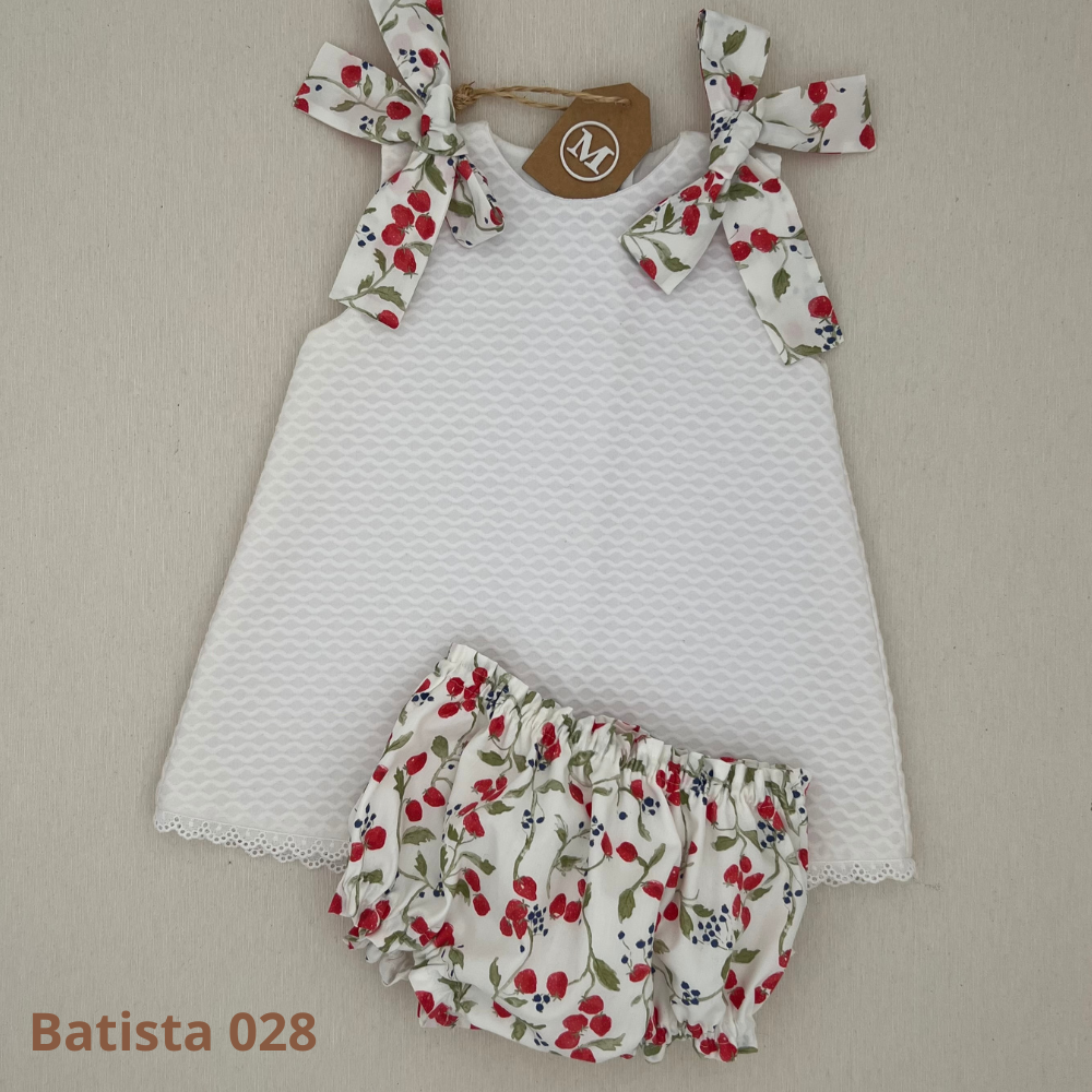 Conjunto Vestido de Piqué con Lazos