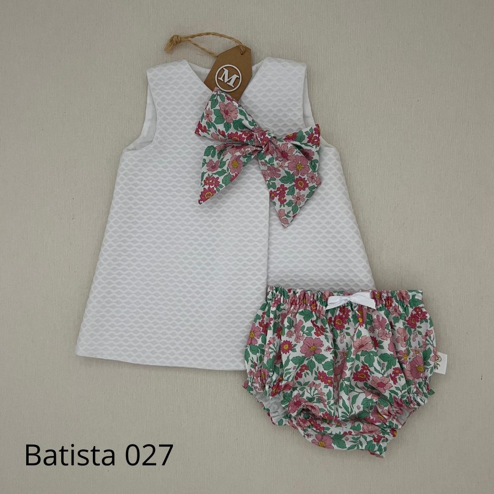 Conjunto Vestido básico con lazo