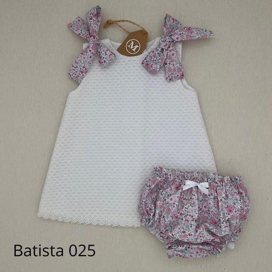 Conjunto Vestido de Piqué con Lazos