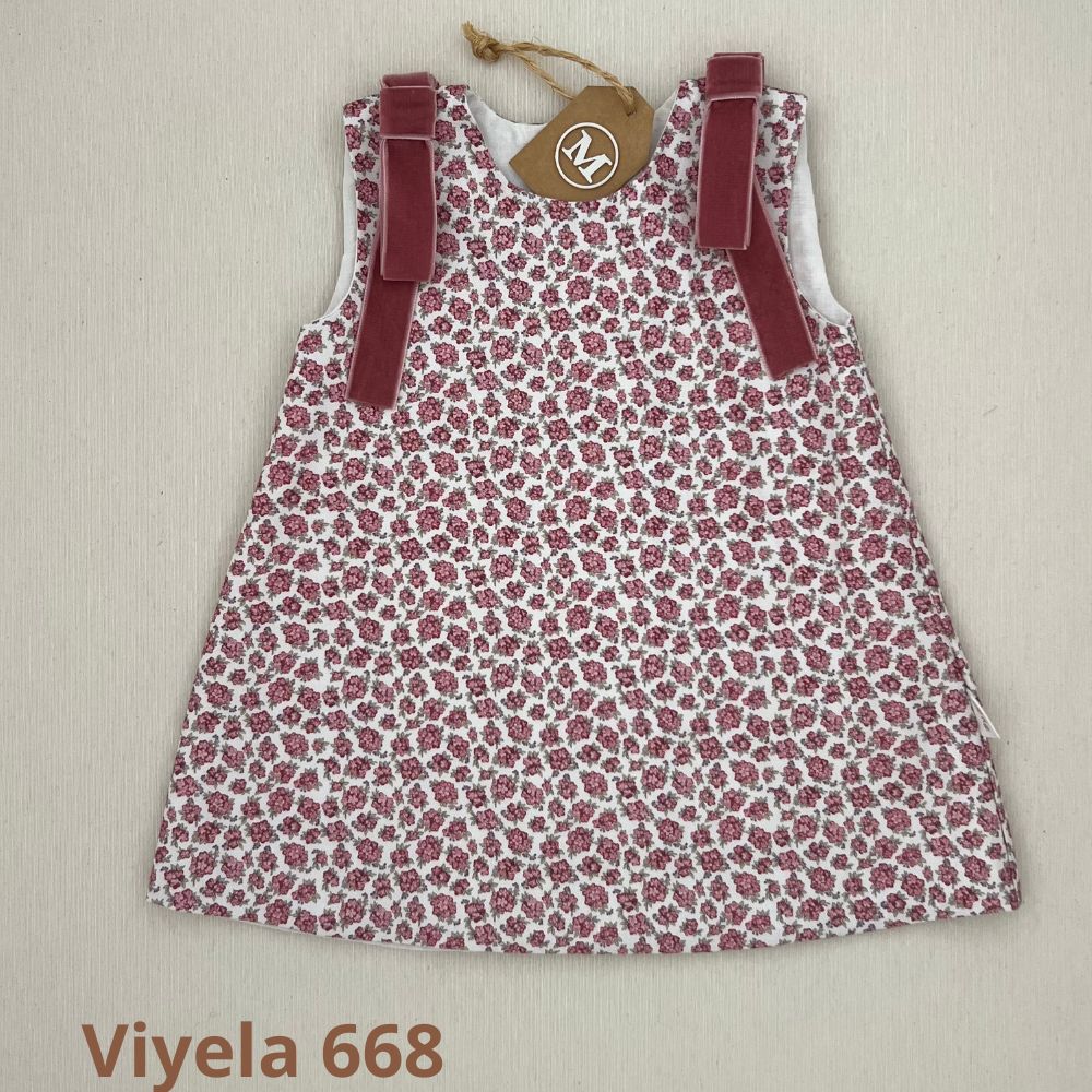 Vestido Trapecio con Lazos