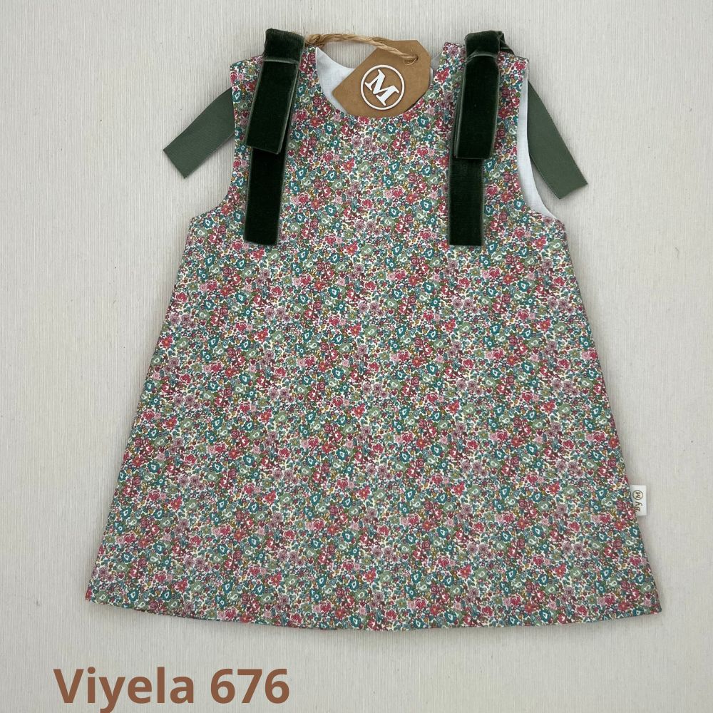 Vestido Trapecio con Lazos