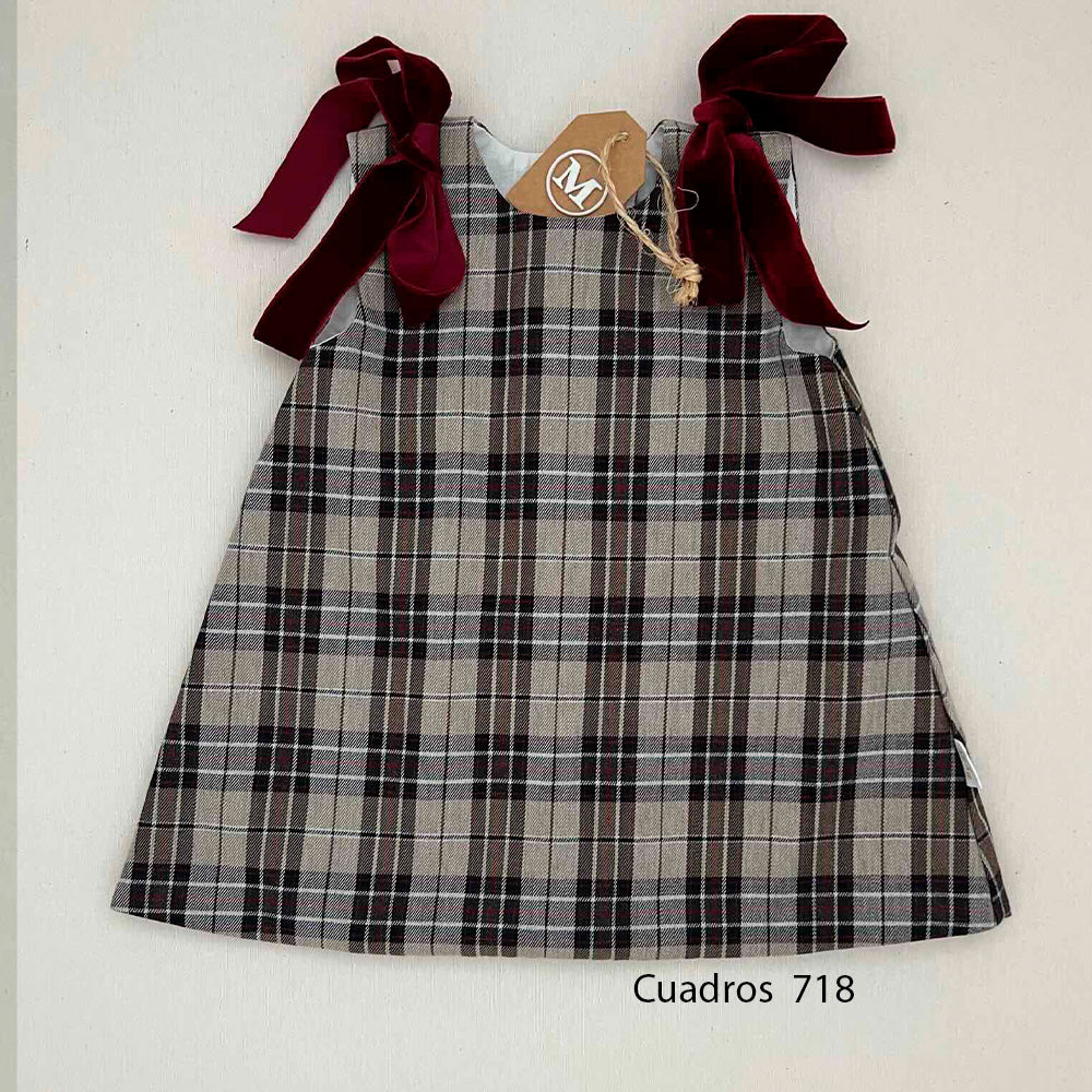 Vestido trapecio CON LAZOS