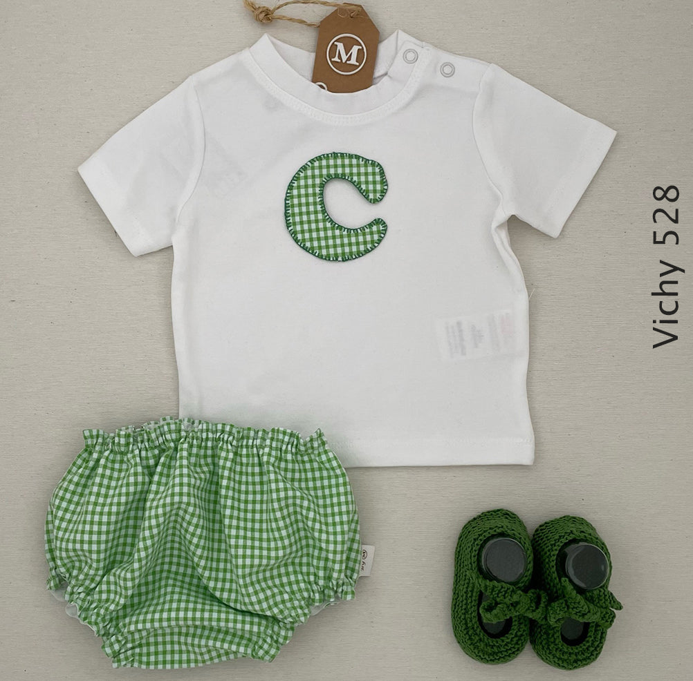 Conjunto de camiseta con letra