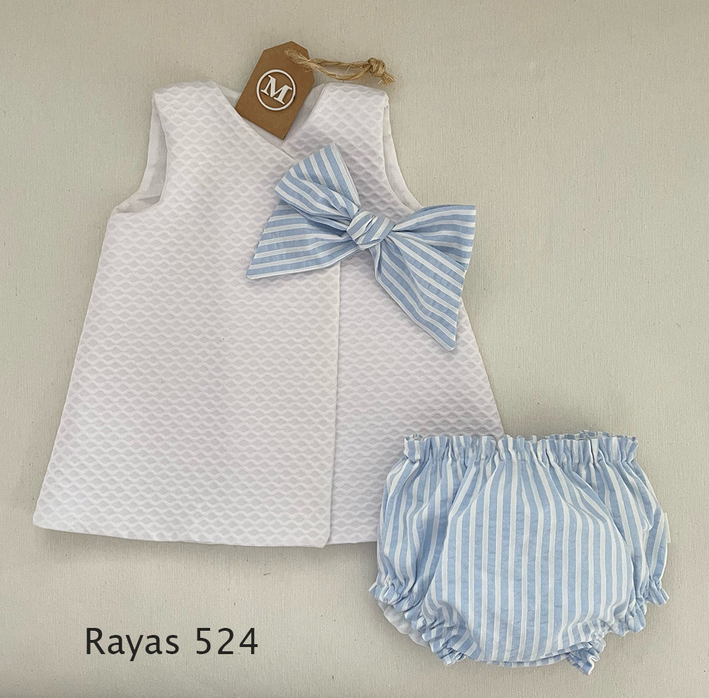 Conjunto Vestido básico con lazo