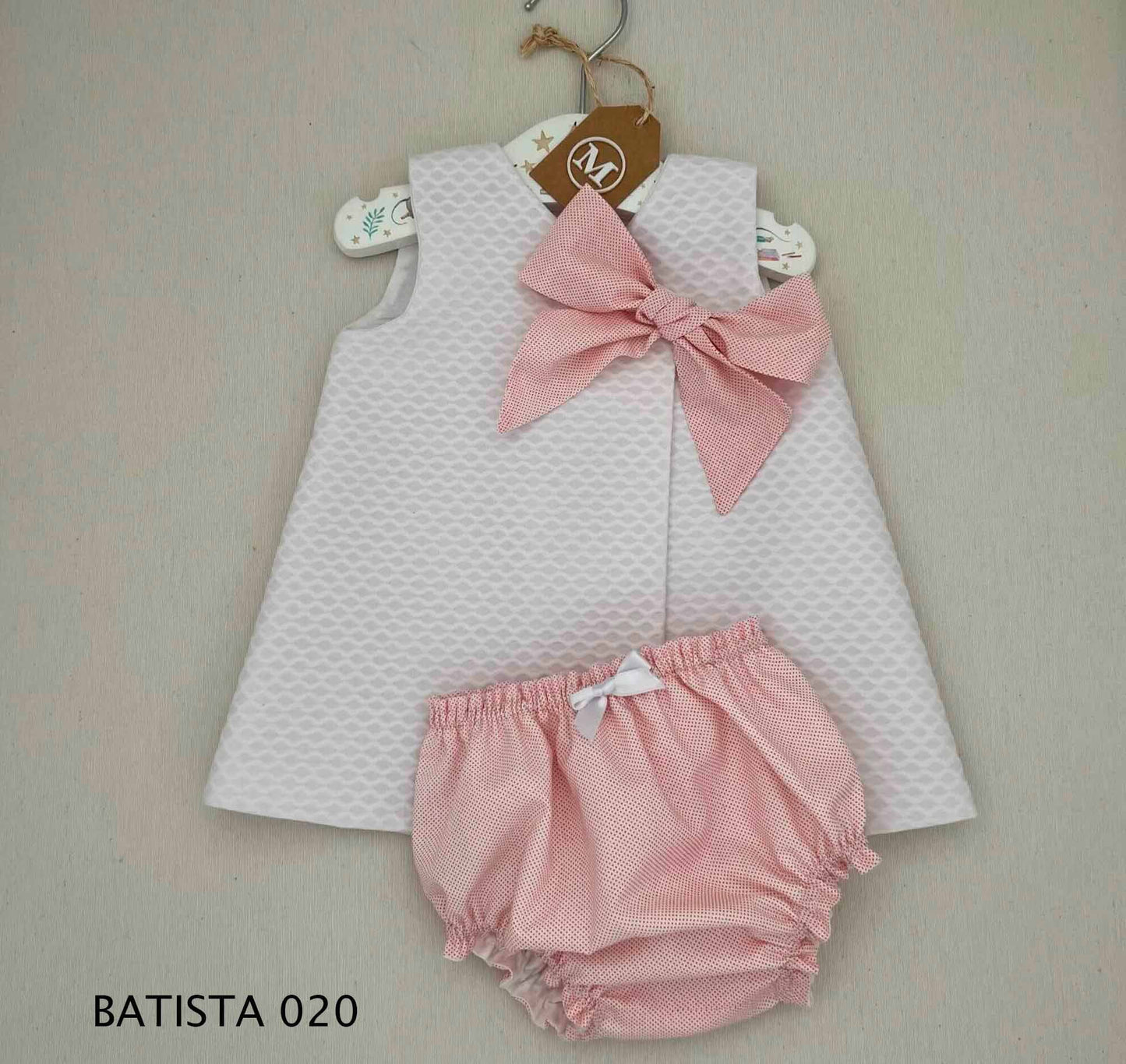 Conjunto Vestido básico con lazo